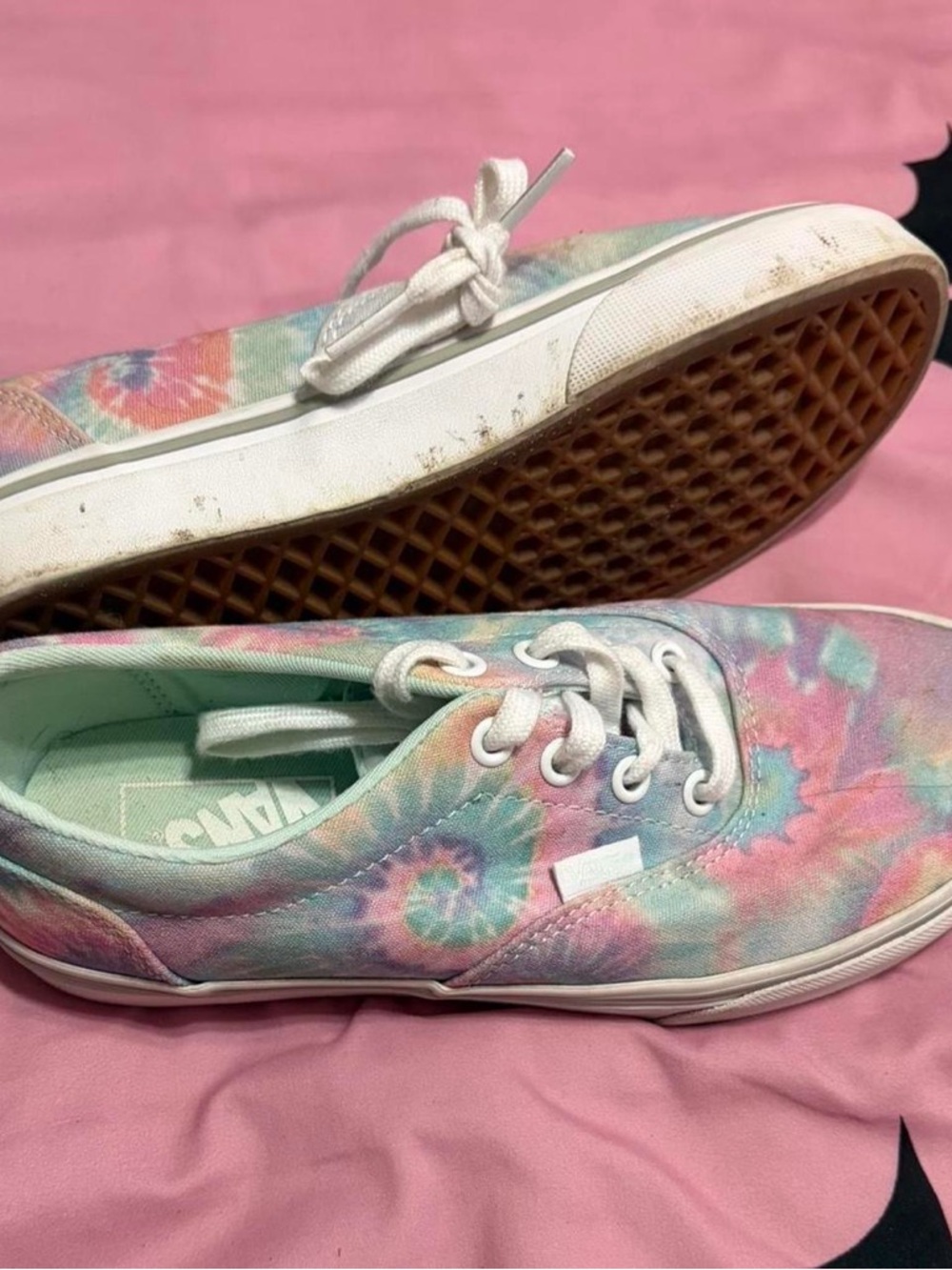 Vans Low-Top Tie-Dye Sneakers - Pastel Pink, Mint, Lavender